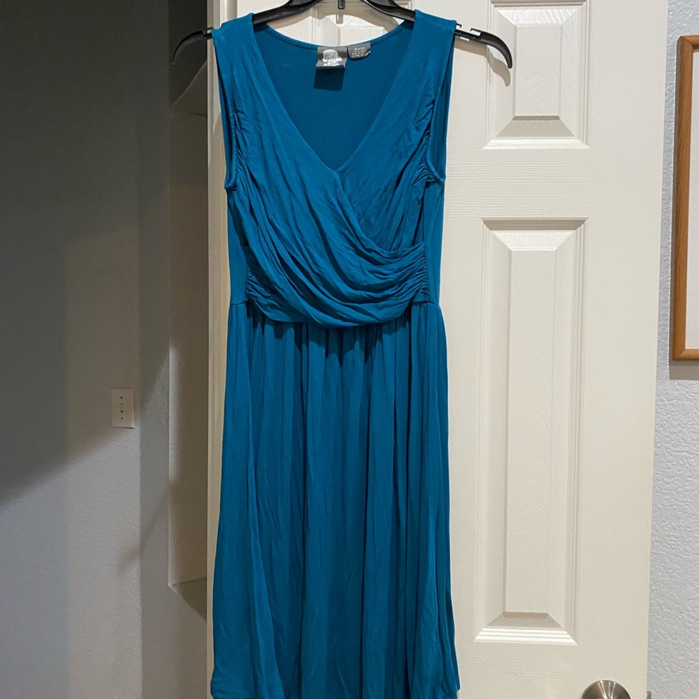 Girls from Savoy, draped dress, sleeveless, size Medium
